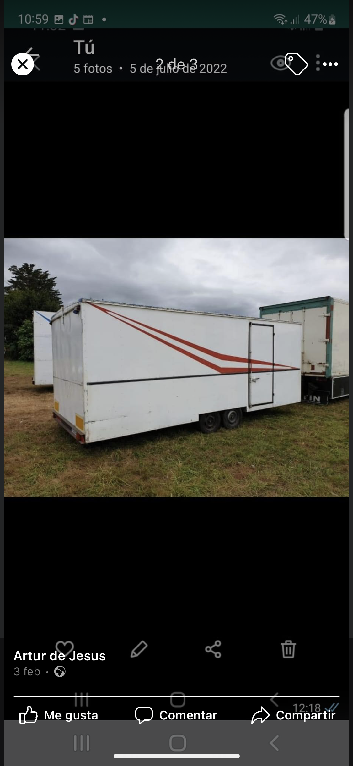 Remolque de golosinas